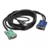 APC kábel pre klávesnicu/video/myš (KVM) – USB, HD-15 (VGA)