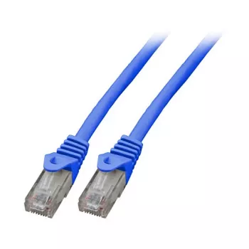 EFB RJ45 patch kábel Cat.5e U/UTP LSZH CCA AWG24/7 modrý 1m