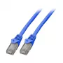 EFB RJ45 patch kábel Cat.5e U/UTP LSZH CCA AWG24/7 modrý 3 m