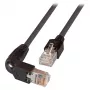 EFB RJ45 patch kábel Cat.5e S/UTP PVC TM11 1x90 čierny 0,25m