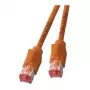 EFB RJ45 patch kábel Cat.6A S/FTP LSZH Draka UC900 TM21 oranžový 0,25 m