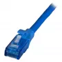 EFB RJ45 patch kábel Cat.6A U/UTP LSZH Premium 500MHz modrý 0,15m