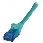 EFB RJ45 patch kábel Cat.6A U/UTP LSZH Premium 500MHz zelený 15m