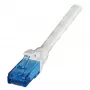 EFB RJ45 patch kábel Cat.6A U/UTP LSZH Premium 500MHz sivý 0,25m