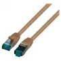 EFB RJ45 patch kábel Cat.6A S/FTP LSZH hnedý 0,15m