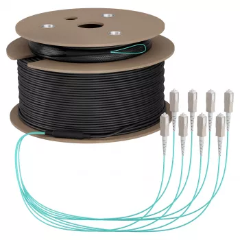 EFB trunk kábel U-DQ(ZN)BH OM3 8G (1x8) SC-SC 180m Dca LSZH