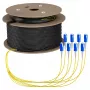 EFB Trunk kábel U-DQ(ZN)BH OS2 8E (1x8) SC-SC 50m Dca LSZH G657A1