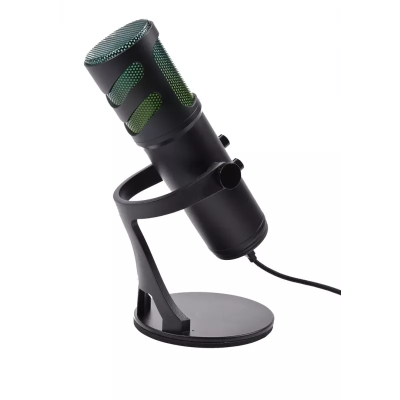 Deltaco Gaming RGB streamovací mikrofón čierny