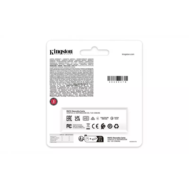 Kingston Technology DataTraveler 256GB prenosný USB 3.2 Gen 1 Exodia čierna/zelená