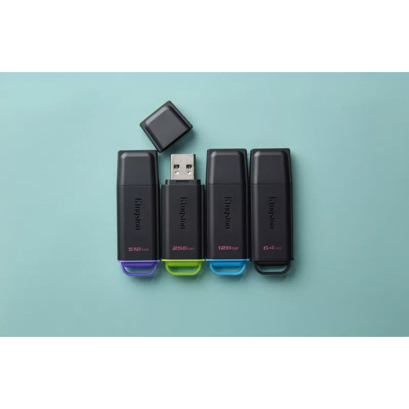 Kingston Technology DataTraveler 128GB prenosný USB 3.2 Gen 1 Exodia čierna/modrá