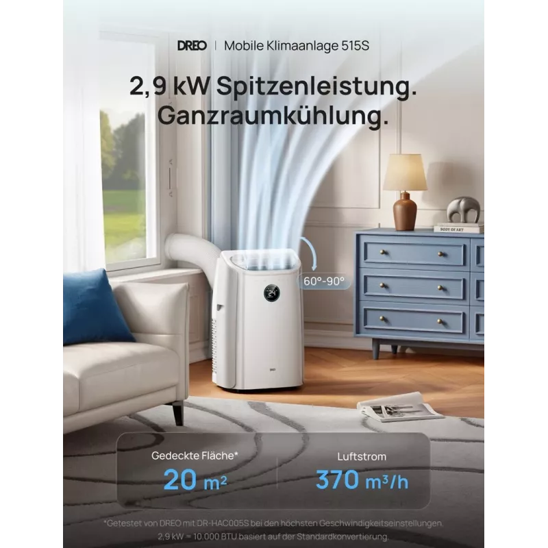 Dreo - prenosná klimatizácia, AC515 - Smart (dodanie nákladnou dopravou)