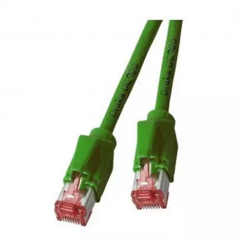 EFB RJ45 patch kábel Cat.6A S/FTP LSZH Draka UC900 TM21 zelený 0,25m