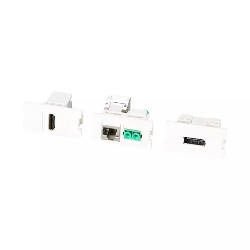 EFB multifunkčná rámová sada s 1- a 2-port adaptérom formát Keystone (HDMI, USB,