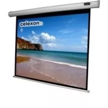Celexon Economy elektrické plátno - plátno - možná montáž na strop, vhodné na montáž na stenu - motorizované - 250 cm (98