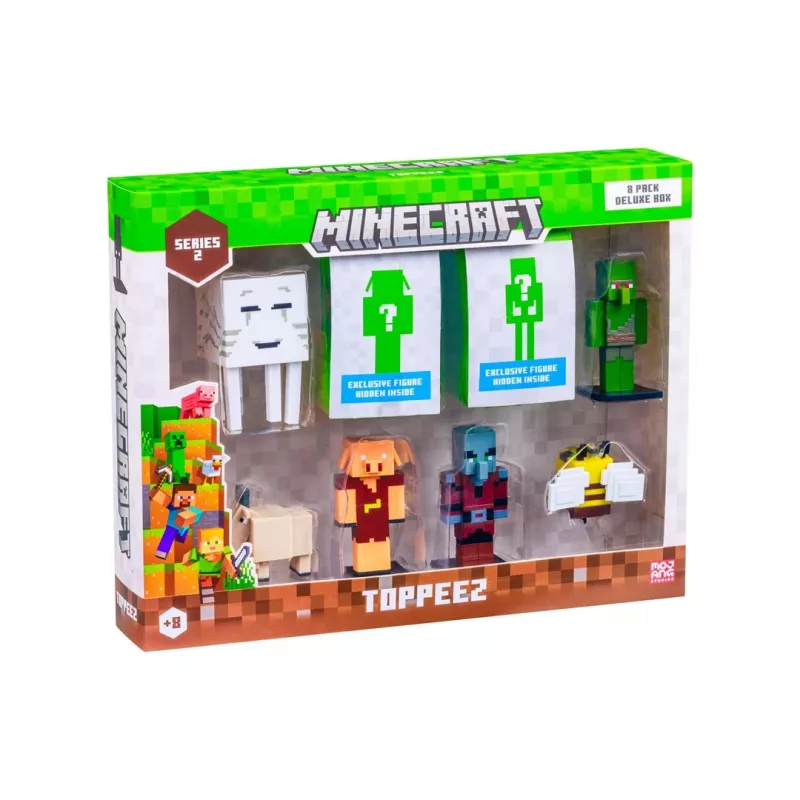 Minecraft S2 figúrky - balenie 8 ks Deluxe-Box (sortiment)
