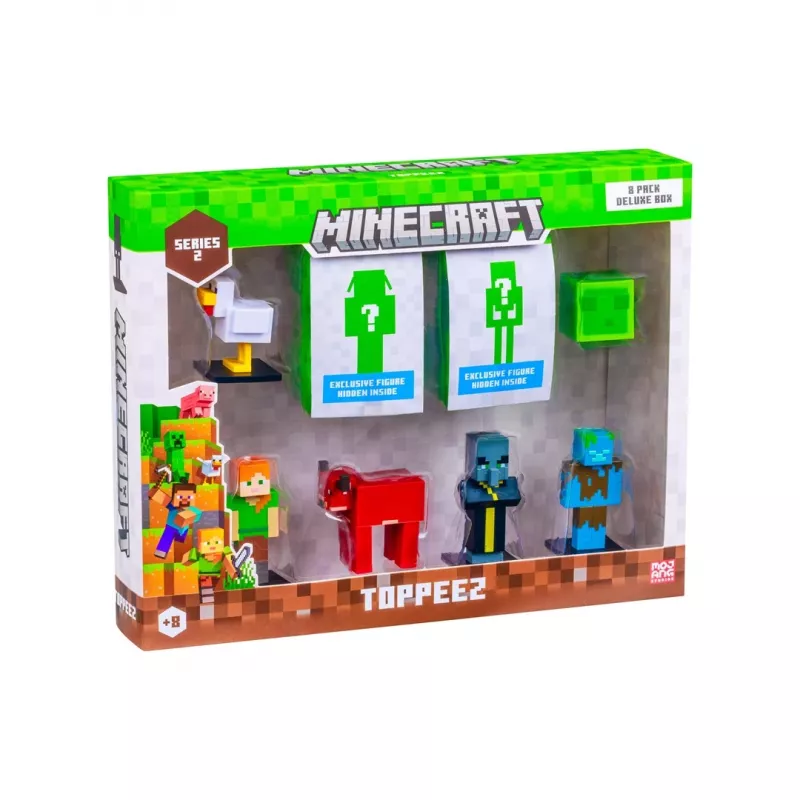 Minecraft S2 figúrky - balenie 8 ks Deluxe-Box (sortiment)