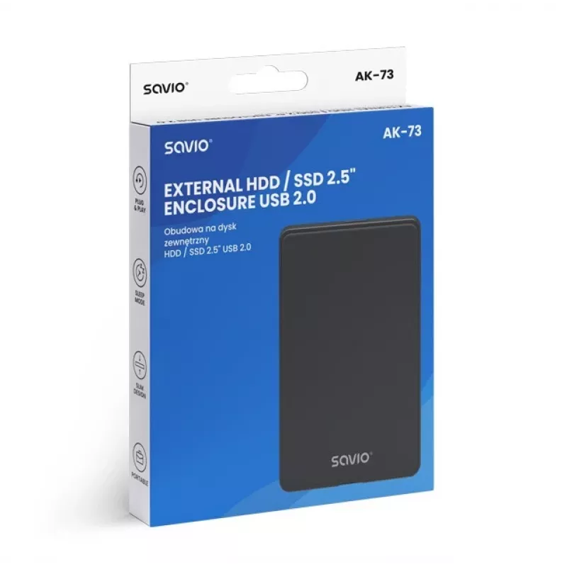 Externé puzdro na HDD/SSD AK-73 SAVIO