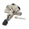 EFB Elektronik 88035P8.1 – RJ-45 – strieborná – konektor samec – zinok – Cat6 – 22/26
