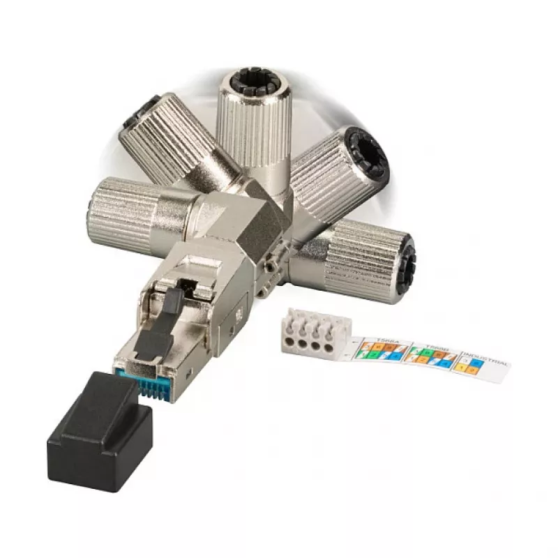 EFB Elektronik 88035P8.1 – RJ-45 – strieborná – konektor samec – zinok – Cat6 – 22/26