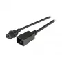 EFB-Elektronik IEC predlžovací napájací kábel C20 180° - C13 180°, čierny, 1,8 m, 3 x 1,00 mm² Výrobca: EFB Elektronik (EK531.1,8V2)