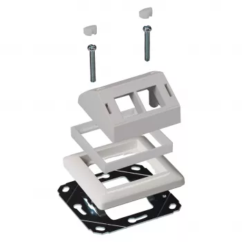 Adaptérový rámik EFB Elektronik ET-25092.8 pre dizajnovú kompatibilitu s Gira RAL9003 pre ET-25092.x a FTTH-OUTLET-xx