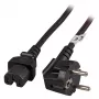 EFB Elektronik teplovodná šnúra CEE 7/7 90° na C15 čierna 3 m 3 x 1,00 mm² - 10 A - 3 m - čierna (EK625.3V2)