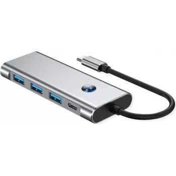 VALUE USB-C dokovacia stanica 7-in-1, 4K60 1xHDMI, 3xUSB-A, 1xSD/microSD, 1xC PD (12.99.1144)