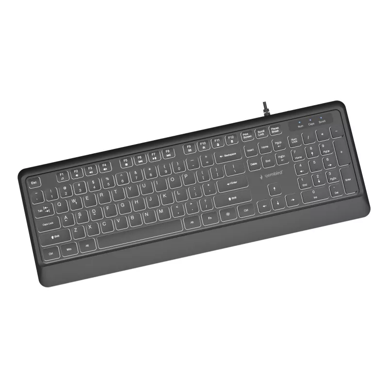 Klávesnica multimediálna USB ENG/ČIERNA KB-UML-04 Gembird