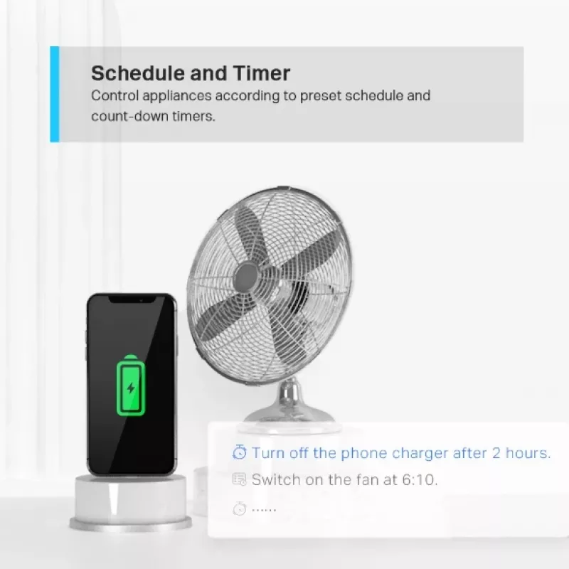 TP-Link Tapo Mini Smart Wi-Fi zásuvka, interiér, biela, domácnosť, polykarbonát (PC), stav, CE, RoHS
