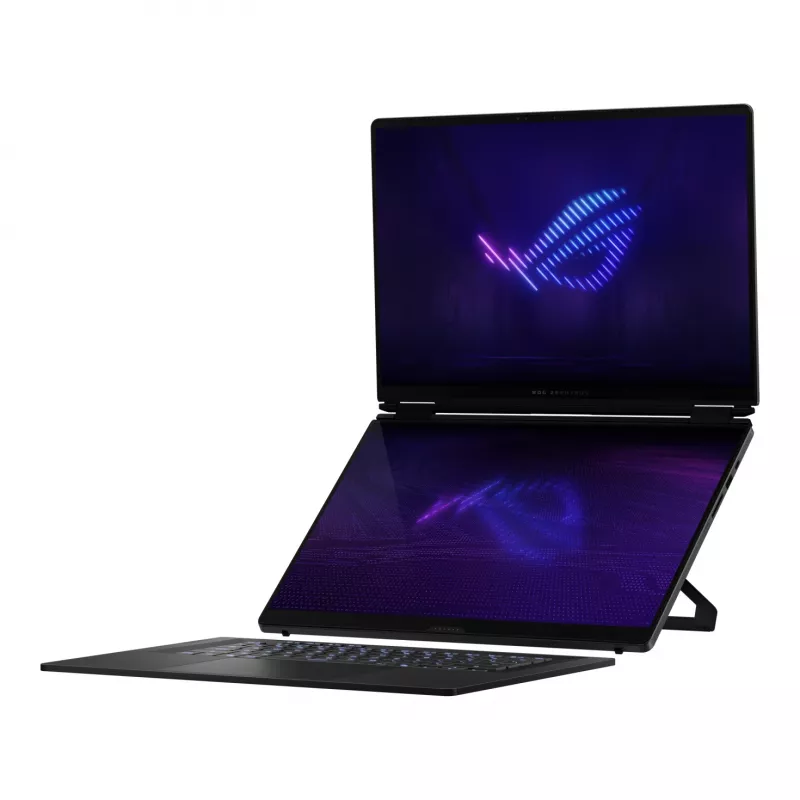 ASUS ROG Zephyrus Duo GX651AX-SR005X Intel Core Ultra 9 386H Hybrid (2-in-1) 40,6 cm (16 inch) dotykový displej WQXGA+ 64 GB LPDDR5x-SDRAM 2 TB SSD NVIDIA GeForce RTX 5090 Wi-Fi 7 (802.11be) Windows 11 Pro sivá