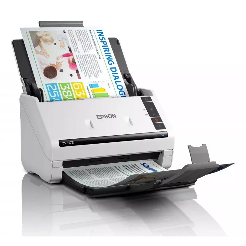 Epson WorkForce DS-530III skener s podávačom 600 x 600 DPI A4 biely