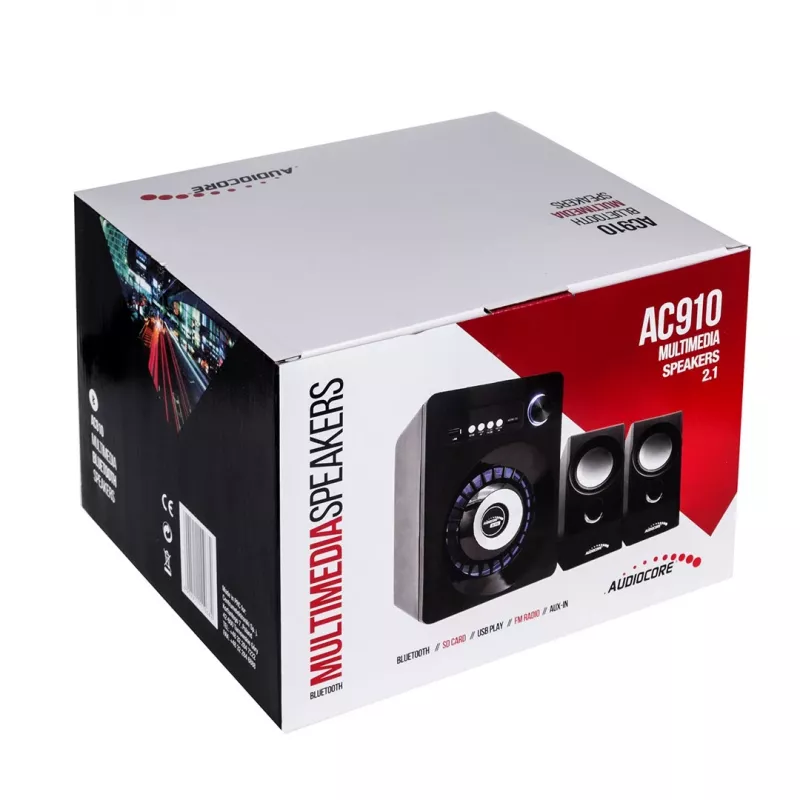 Audiocore AC910 reproduktorová sada 10 W PC / notebook čierna Bluetooth