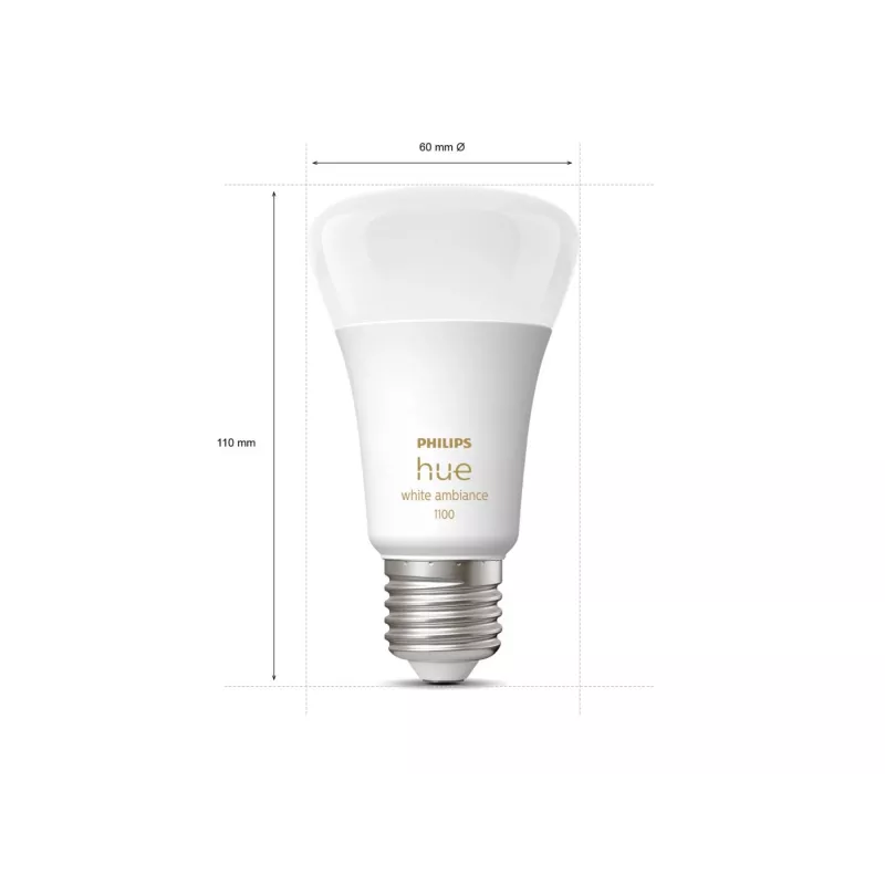 Philips Hue White ambience A60 – E27 smart žiarovka – 1100 (balenie 2 ks)