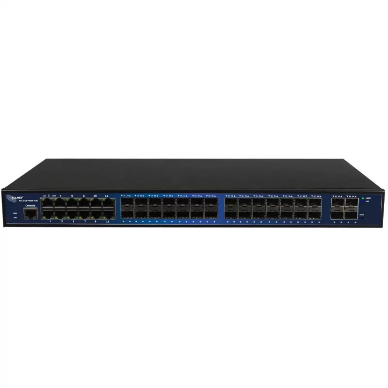 ALLNET switch managed 44 port Gigabit 12x LAN 28x SFP 4x SFP+ - - 1 - - 1 - - 1 - switch - medený kábel