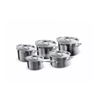 Le Creuset 3-vrstvový 3Ply päťdielny set hrncov z nehrdzavejúcej ocele (96209400001000)