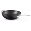 Le Creuset Toughened Non-Stick wok 30 cm čierna/strieborná