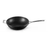 Le Creuset Toughened Non-Stick wok 30 cm čierna/strieborná