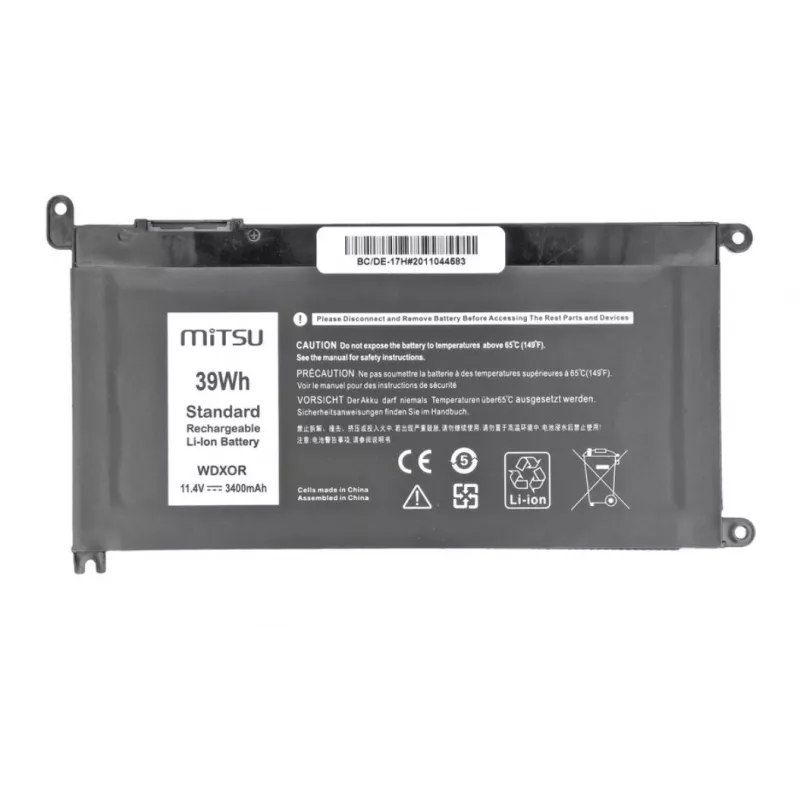Batéria pre DELL Vostro 14 (5468), Inspiron 15 (5568), 3400 mAh (39Wh), 11,4 V