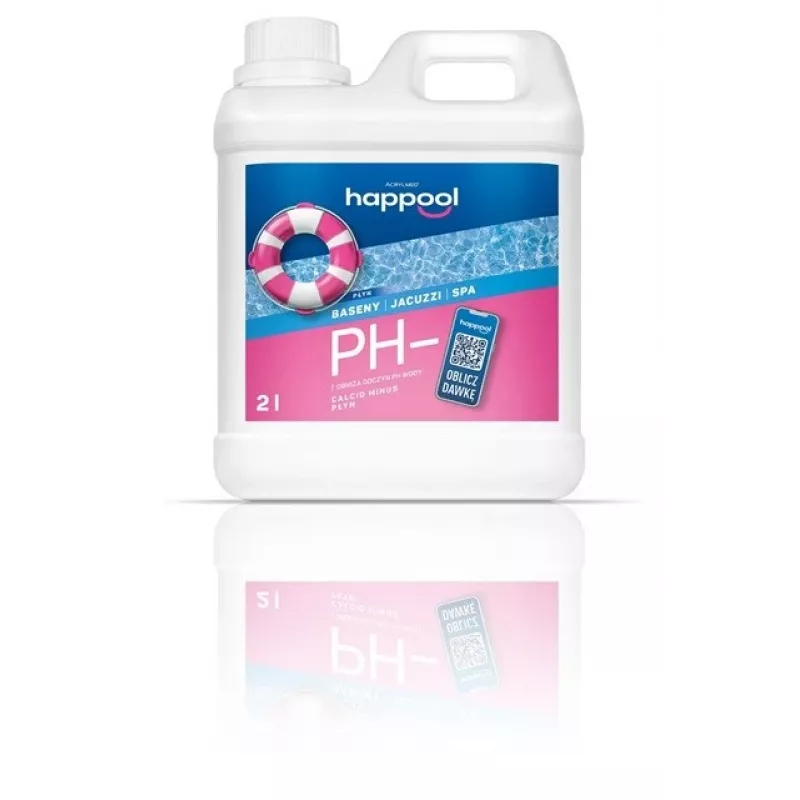 Acrylmed CALCID MINUS tekutina na zníženie pH vody v bazéne, 2 litre