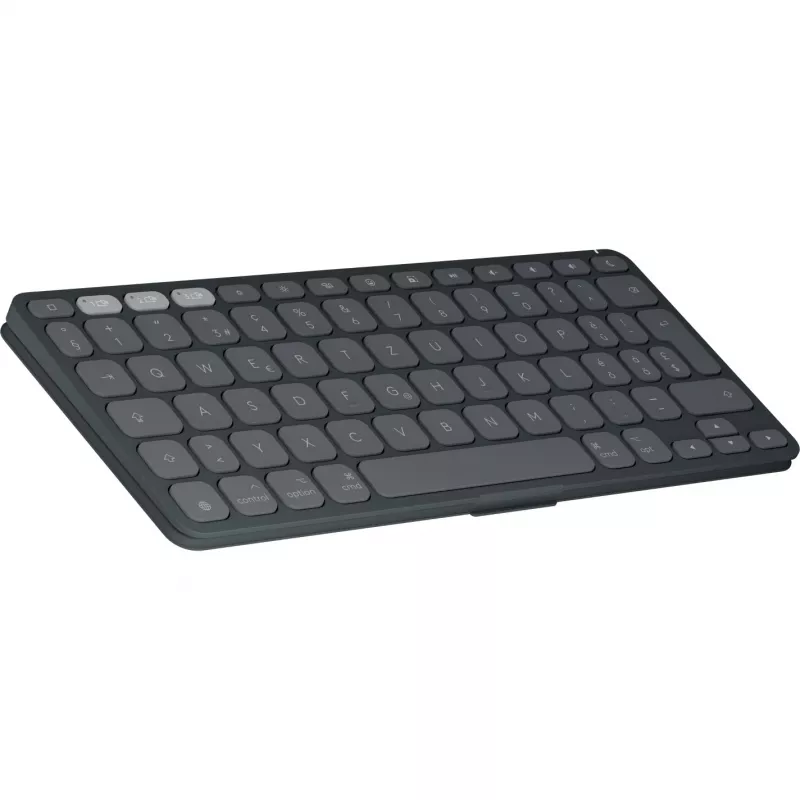 Logitech Keys-To-Go 2 pre iPad – klávesnica – integrovaný kryt – bezdrôtová – Bluetooth LE – QWERTZ – švajčiarske rozloženie – grafitová (920-013008)