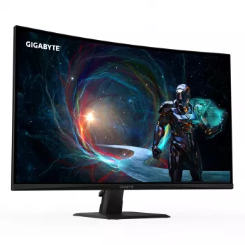 GIGABYTE GS32QCA 31,5 QHD zakrivený herný monitor - 2560 x 1440, 180 Hz, 1 ms, 250 cd/m², FreeSync, HDR Ready, HDMI 2.0, Displayport 1.4