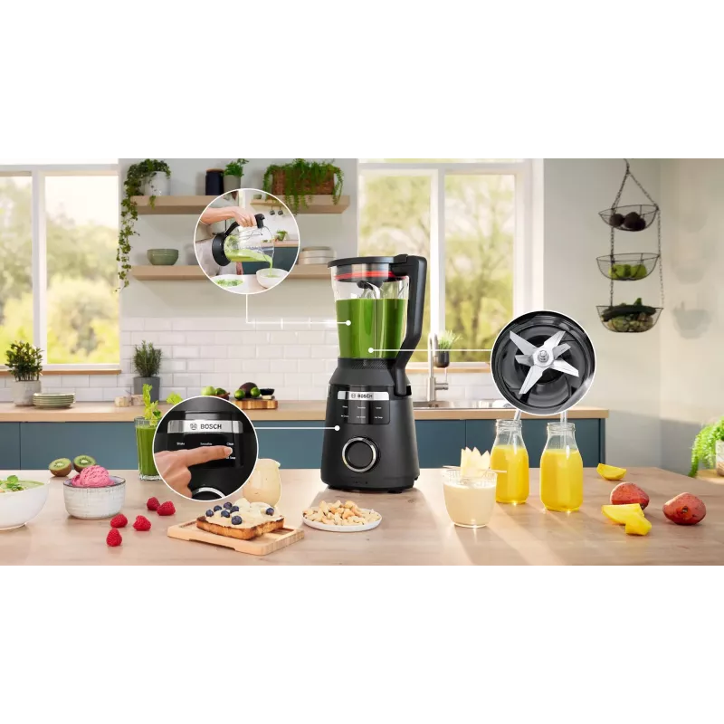Bosch Serie 6 MMB6652B mixér 2 l stolový mixér 1800 W čierny