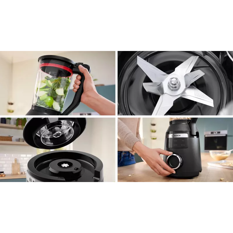 Bosch Serie 6 MMB6652B mixér 2 l stolový mixér 1800 W čierny