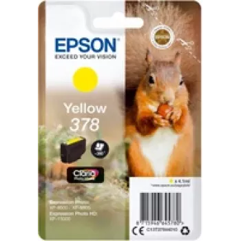 Epson 378 - 4,1 ml - žltá - originál - blister s RF / akustickým alarmom