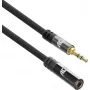 ACT 2 metre kvalitný audio predlžovací kábel 3,5 mm stereo jack konektor samec – konektor samica (AC3615)