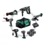 METABO Set COMBO 18V 6.1 (SB18LTX +SSW18LTX300BL +KH18LTX24 +W18L9-125QUICK +SSEP18LT +ULA) 4x4,0Ah taška