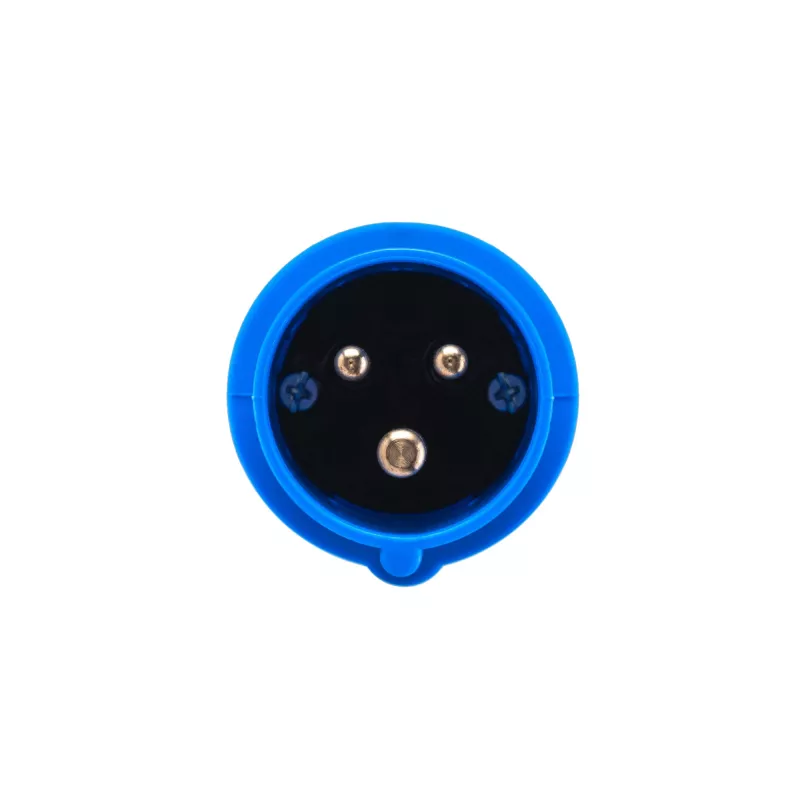 Adaptér z červenej 16A 400V CEE zásuvky 5-pólový konektor samica na modrú 16A 230V CEE 3P
