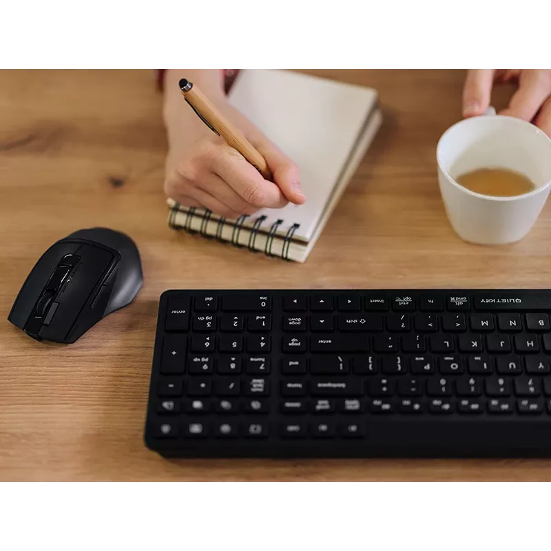 A4Tech Fstyler FBK27C AS Tichá klávesnica 2,4GHz+BT, čierna