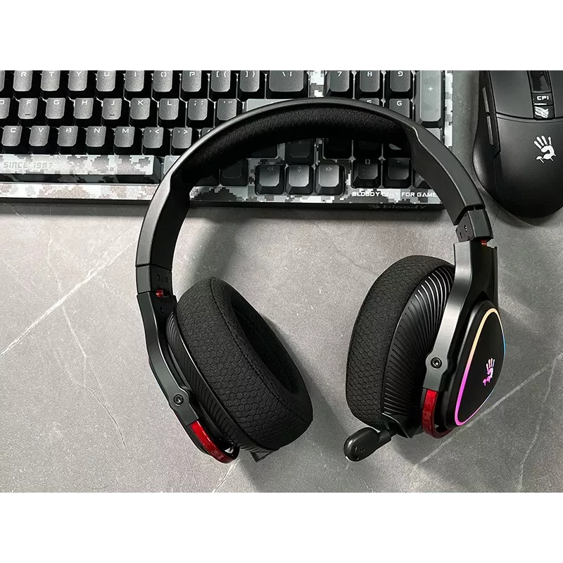 A4Tech 47751 Bloody MR710 RGB herný bezdrôtový headset, čierna