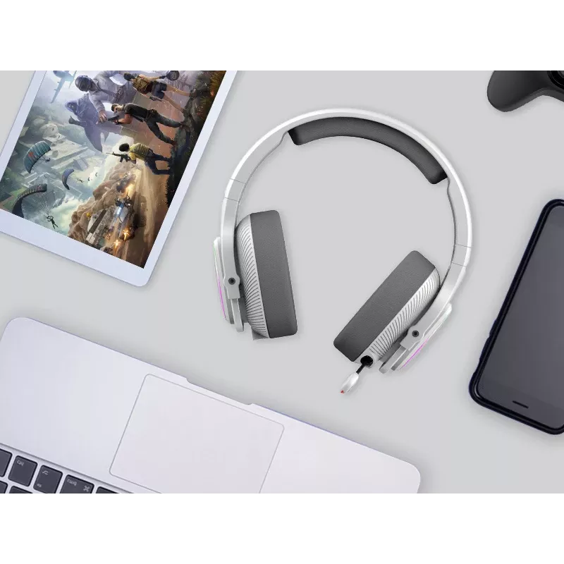 A4Tech 47752 Bloody MR710 RGB herný bezdrôtový headset, sivá